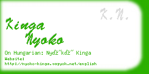 kinga nyoko business card